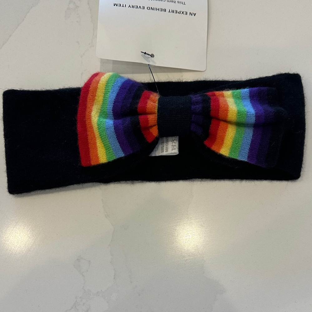 MADELEINE THOMPSON Multicolor Bow Ear Cover | Designer Headband | OS
